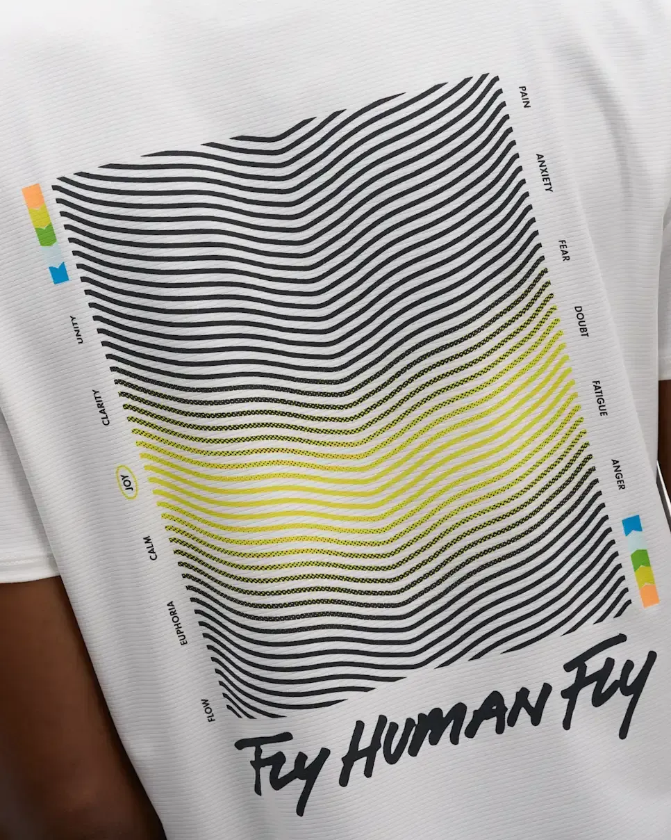 HOKA EveryRun Short Sleeve White Multi