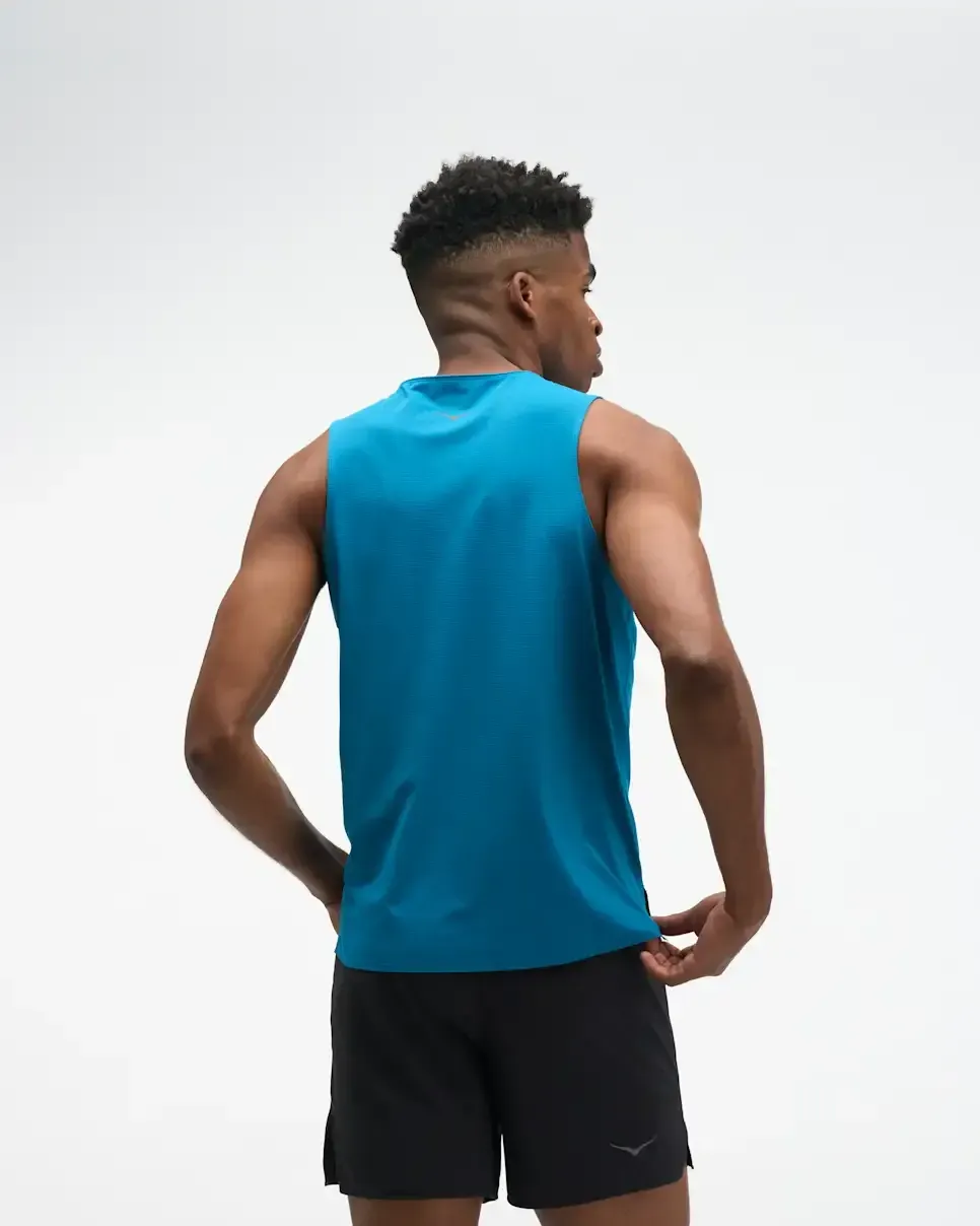HOKA EveryRun Tank Night Glow Blue