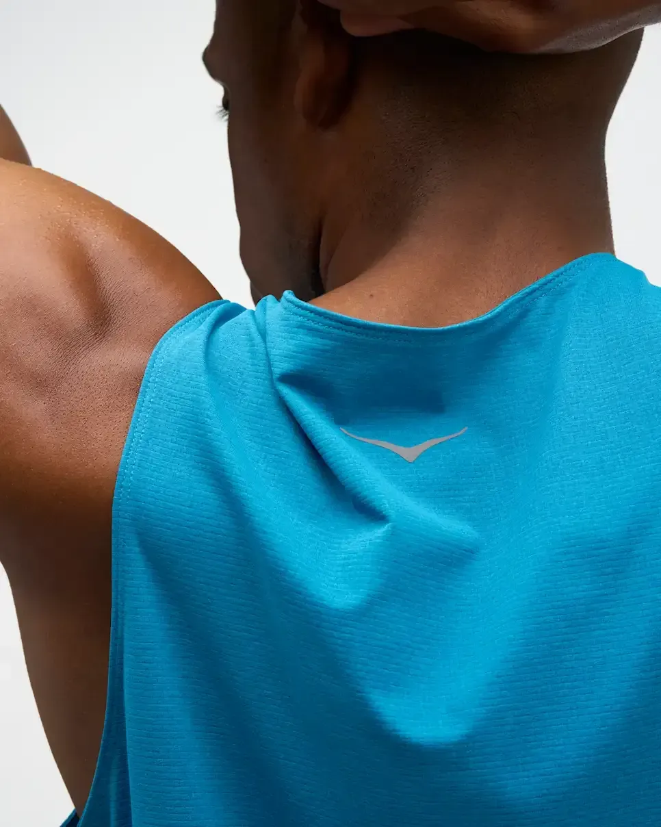 HOKA EveryRun Tank Night Glow Blue