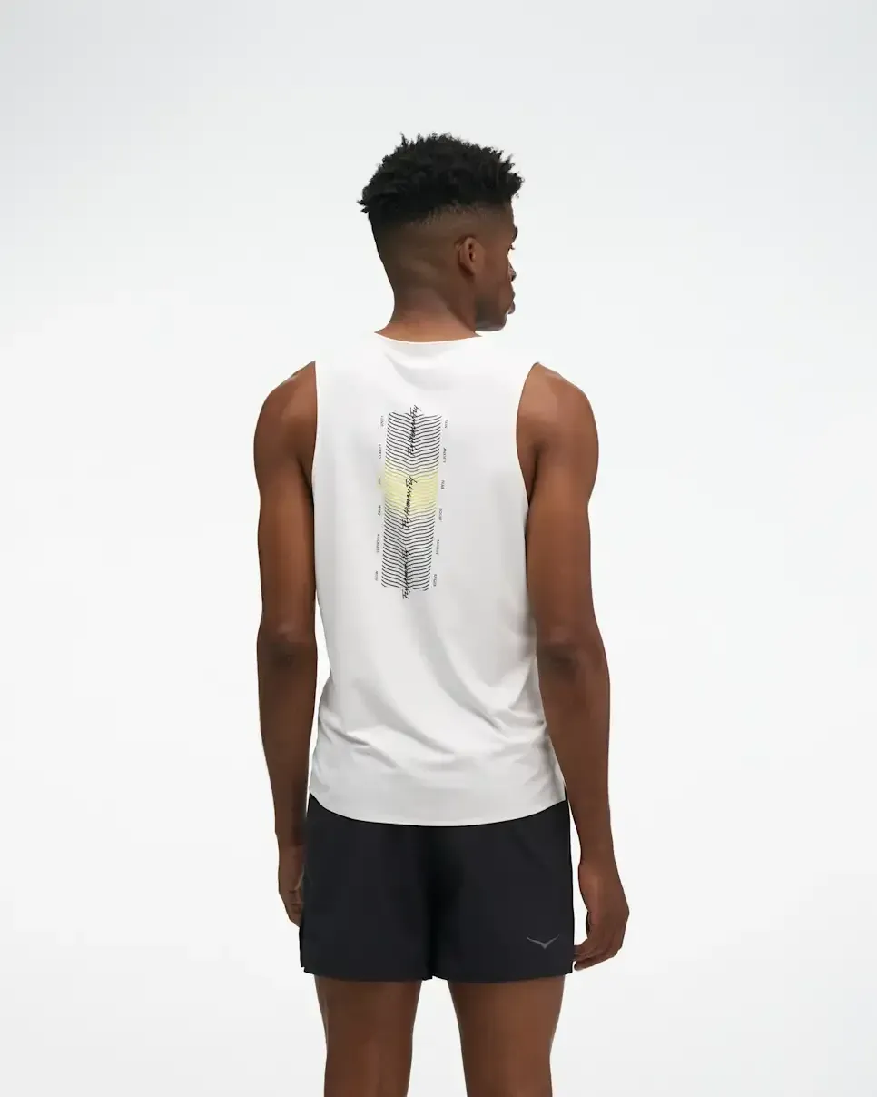 HOKA EveryRun Tank White Multi
