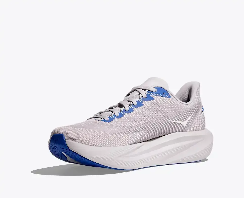 HOKA Mach 7 Ash Grey Cobalt Blue