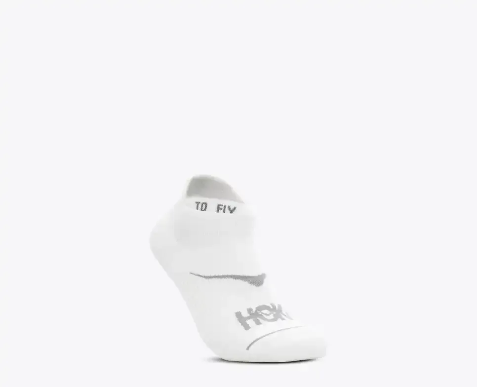 HOKA No-Show Run Sock White