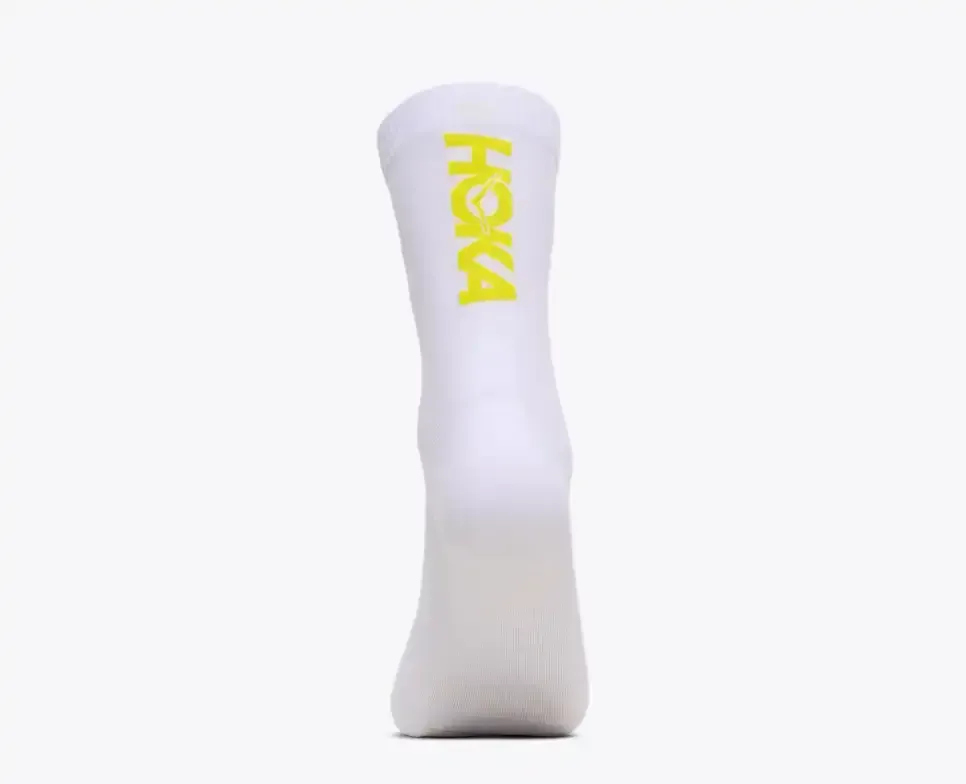 HOKA Race Day Crew Sock White