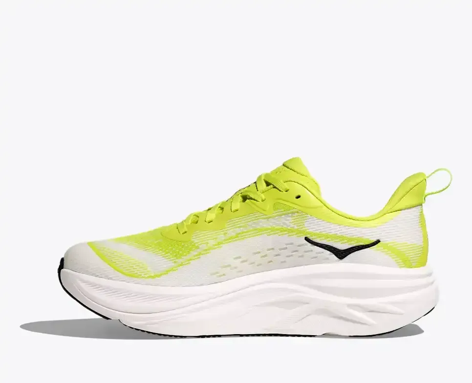 HOKA Skyflow Neon Citrus White