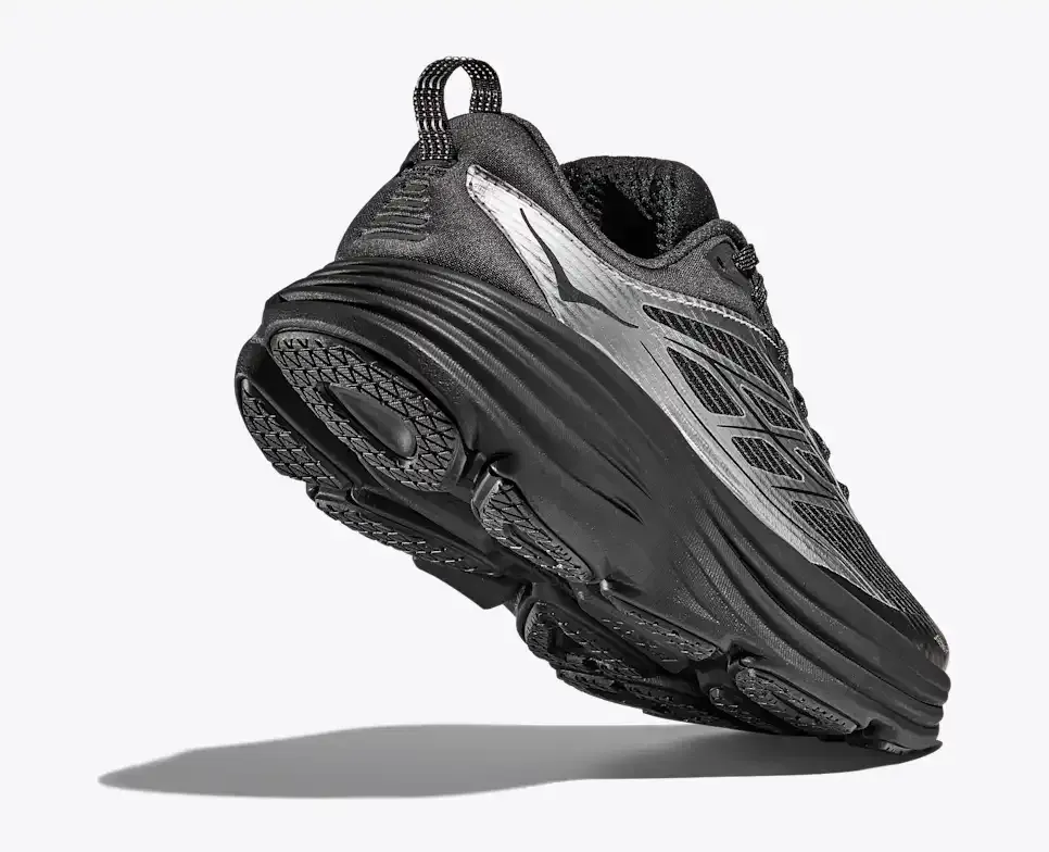 HOKA Stealth/Tech Bondi 8 Caged Silver Black