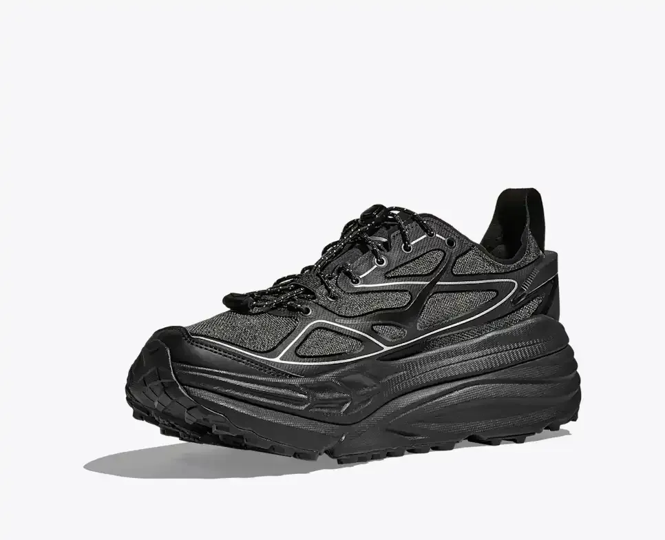 HOKA Stinson One7 Black Silver