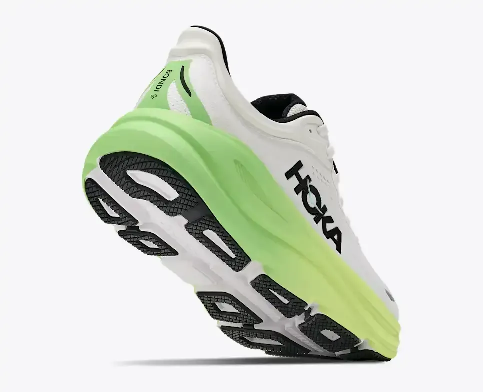 HOKA Bondi 9 White Tart Apple (Women's)