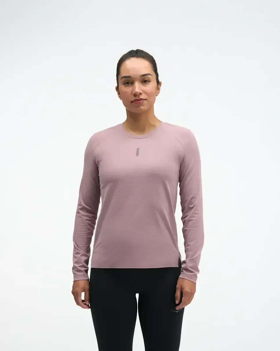 HOKA EveryRun Long Sleeve Quartzite (Women's)