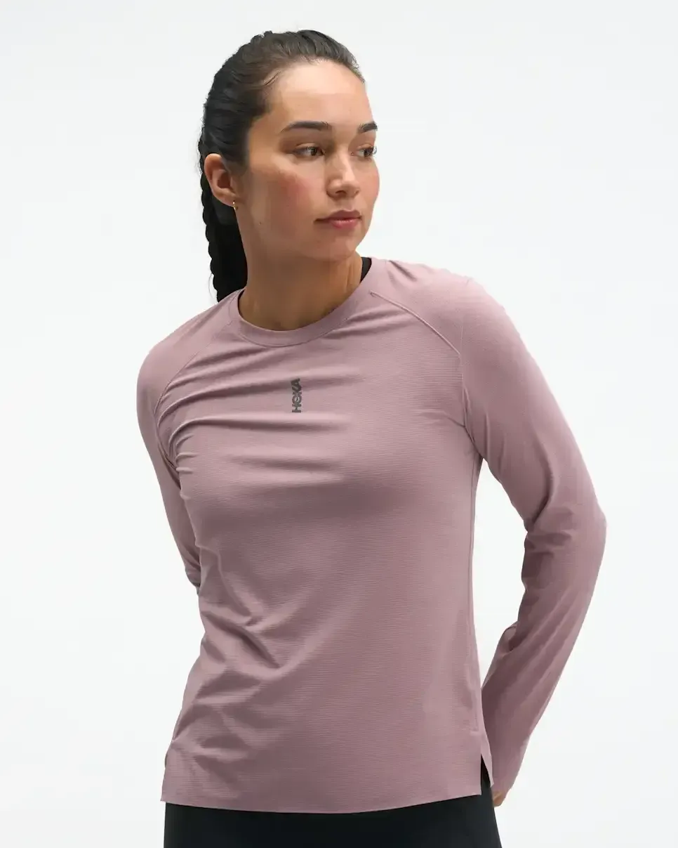 HOKA EveryRun Long Sleeve Quartzite (Women's)