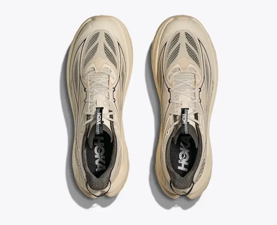 HOKA Mach Remastered Eggshell Asphalt Grey