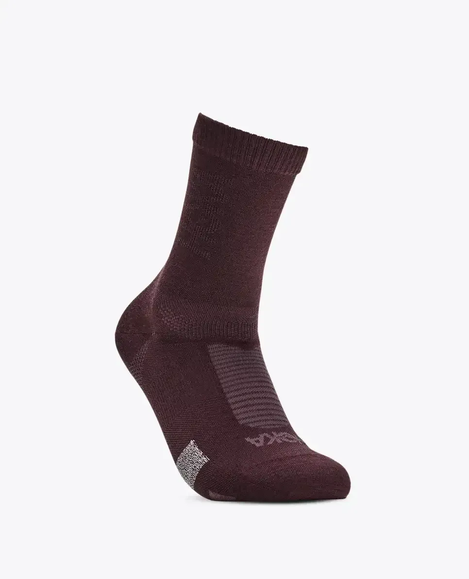 HOKA Merino Crew Sock Deep Mauve