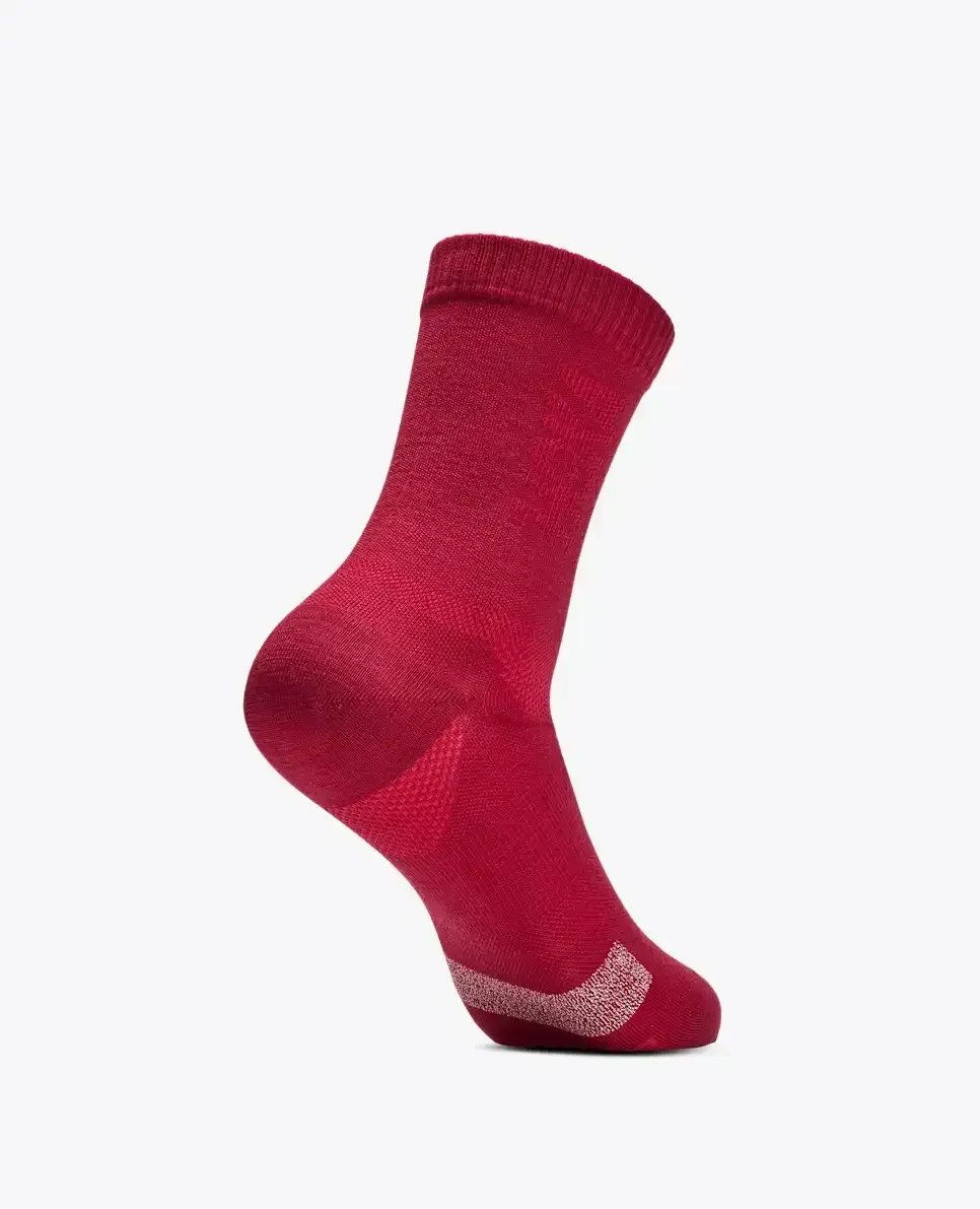 HOKA Merino Crew Sock Red Agate