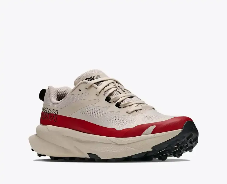 HOKA Torrent 5 River Rock Grey Red Agate