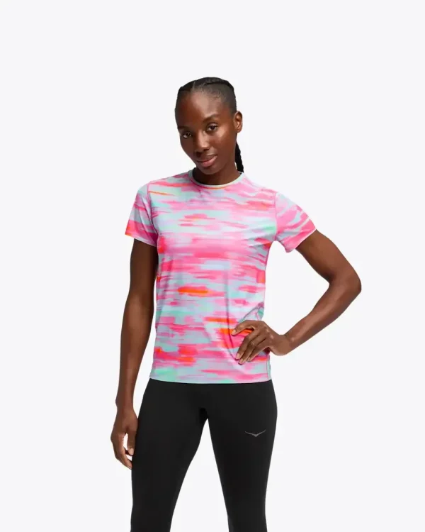 HOKA Airolite Short Sleeve 2.0 Pink Blurr (Women's)