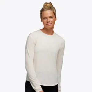 HOKA Essential LS Tee Eggnog