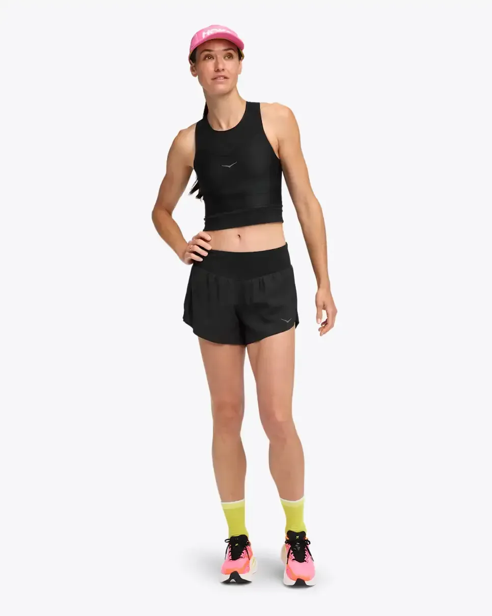 HOKA Glide 4” Short Black (Women's)