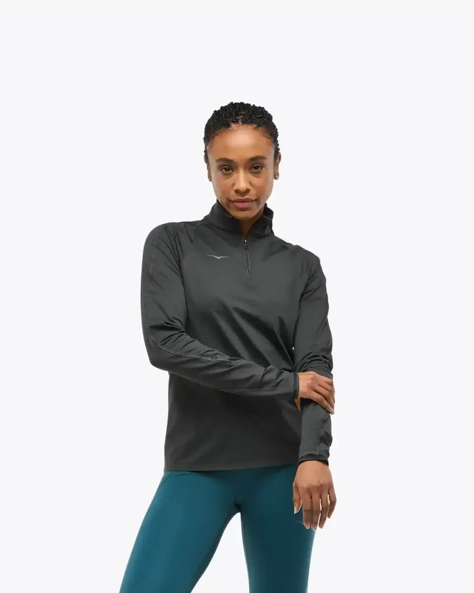 HOKA GlideTech Quarter Zip Black (Women's)